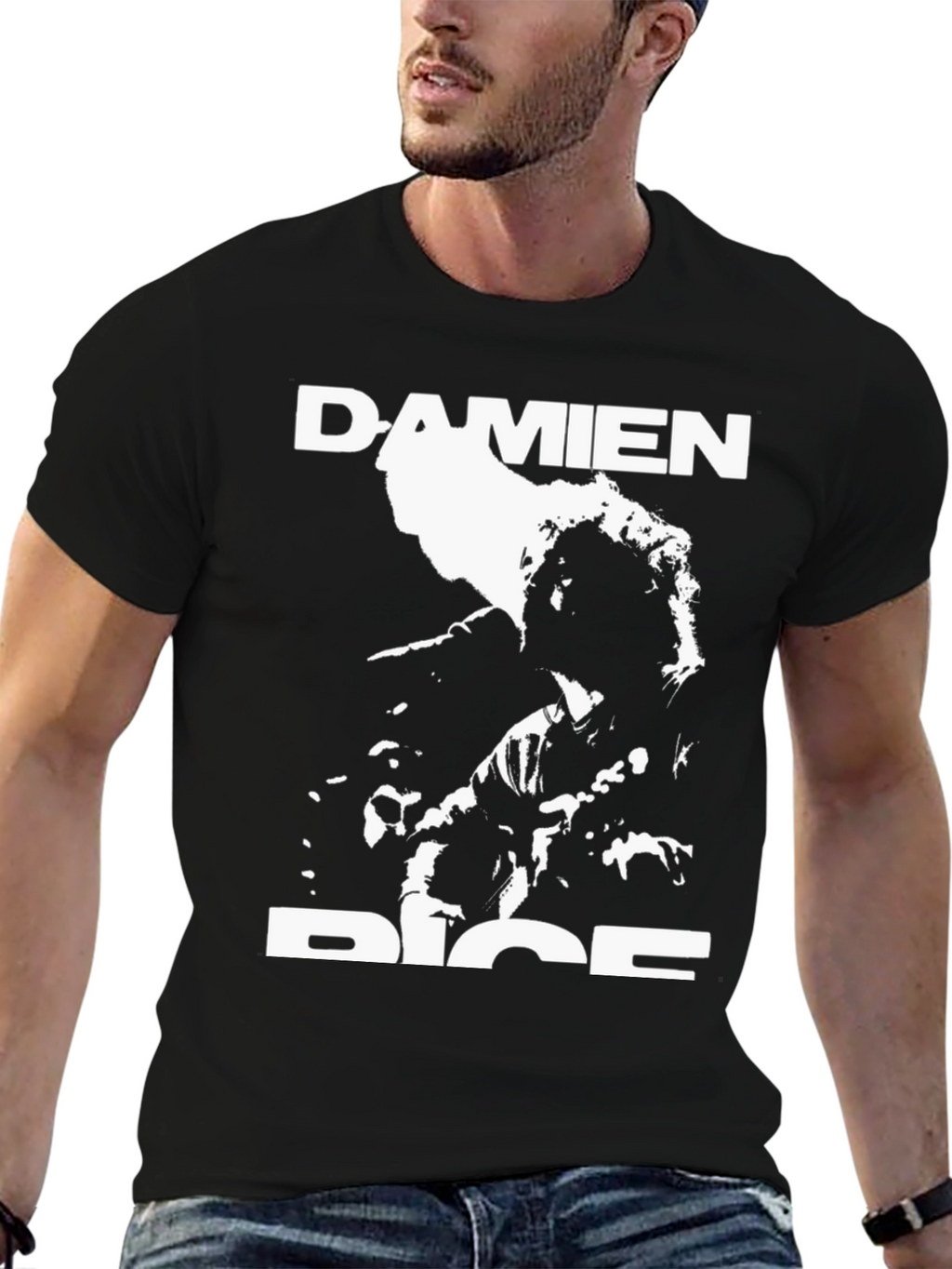 Damien Rice Black Graphic Tee - Music Fan Apparel