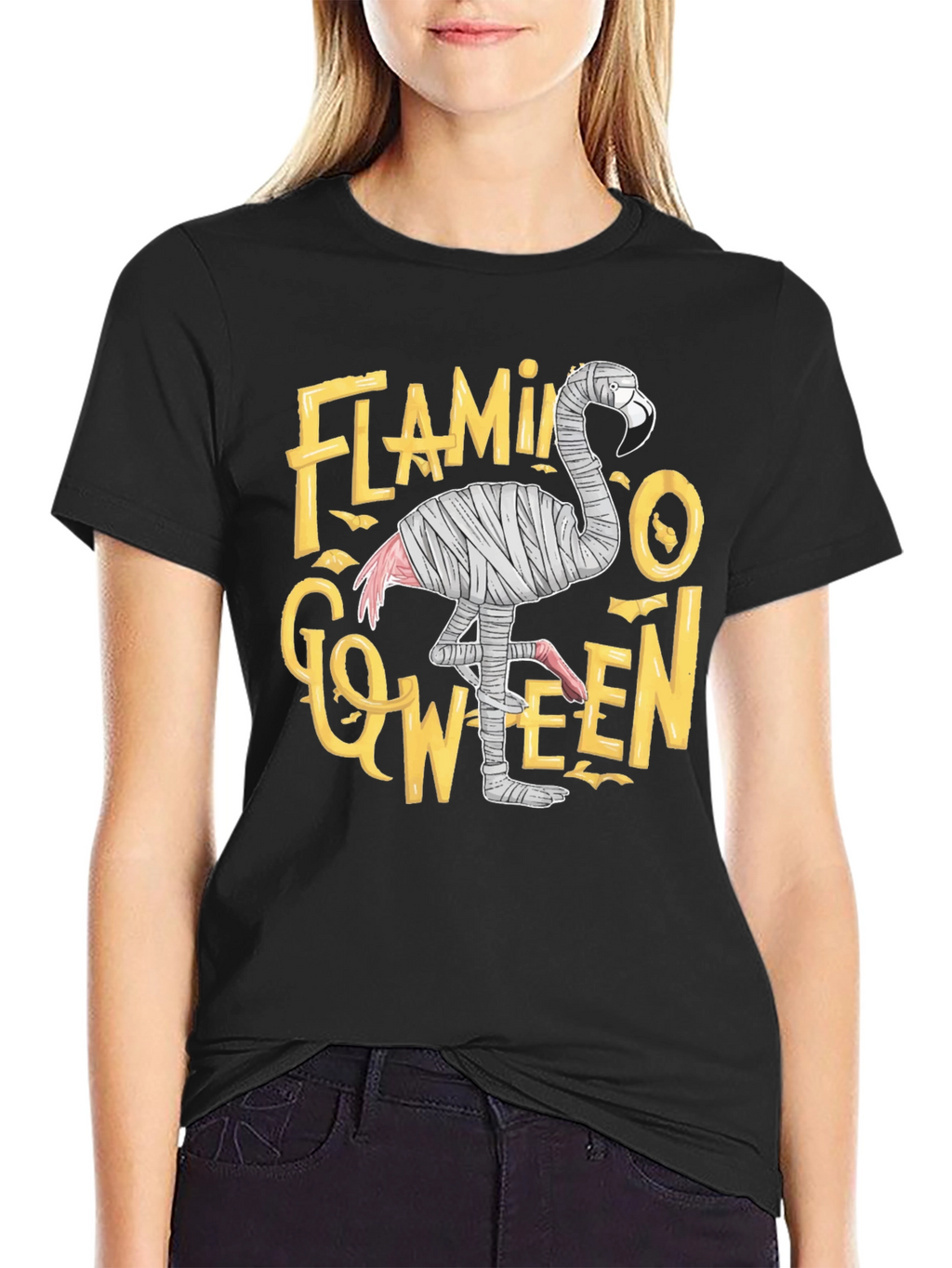 Flamingo-ween Halloween T-Shirt