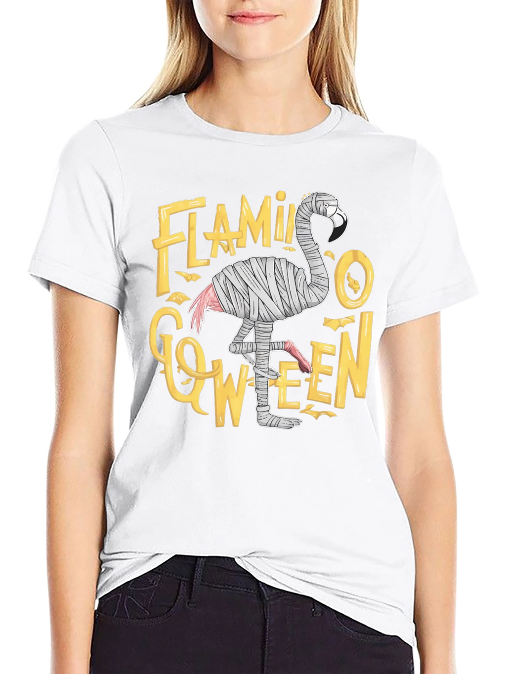 Flamingo-ween Halloween T-Shirt