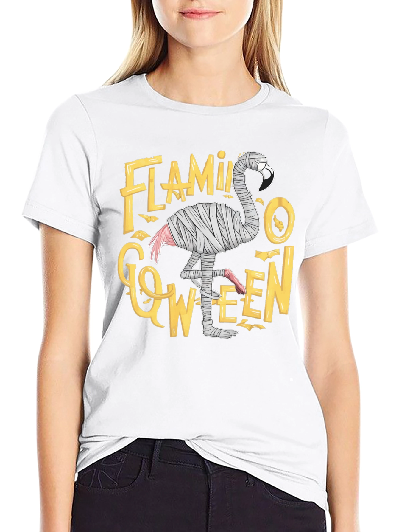 Flamingo-ween Halloween T-Shirt