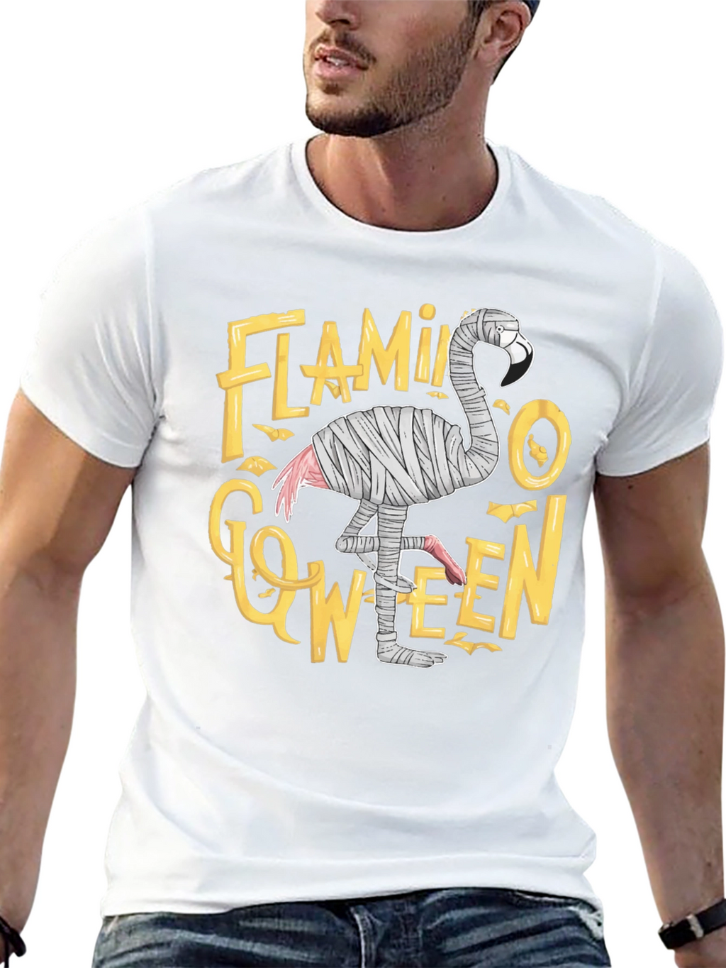 Flamingo-ween Halloween T-Shirt