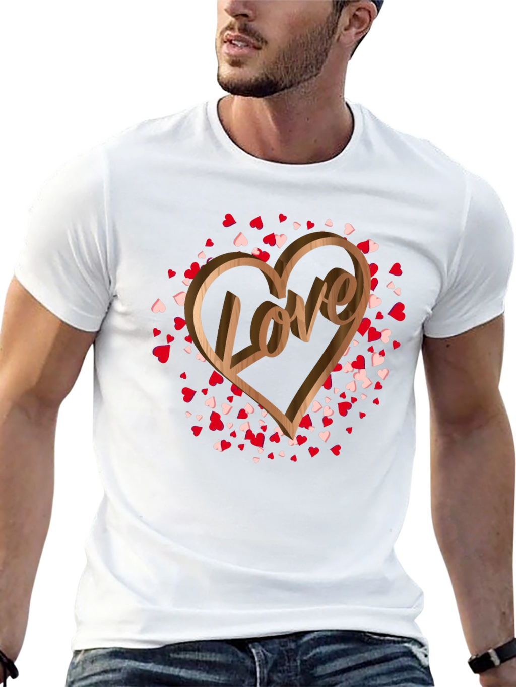 Love Heart Graphic T-Shirt