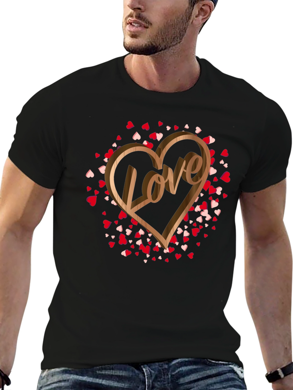 Love Heart Graphic T-Shirt