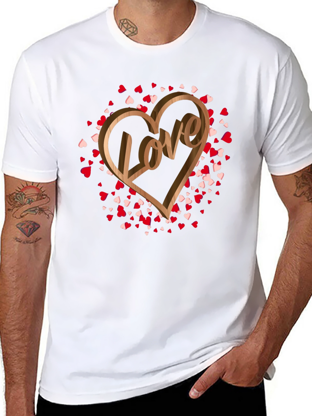 Love Heart Graphic T-Shirt