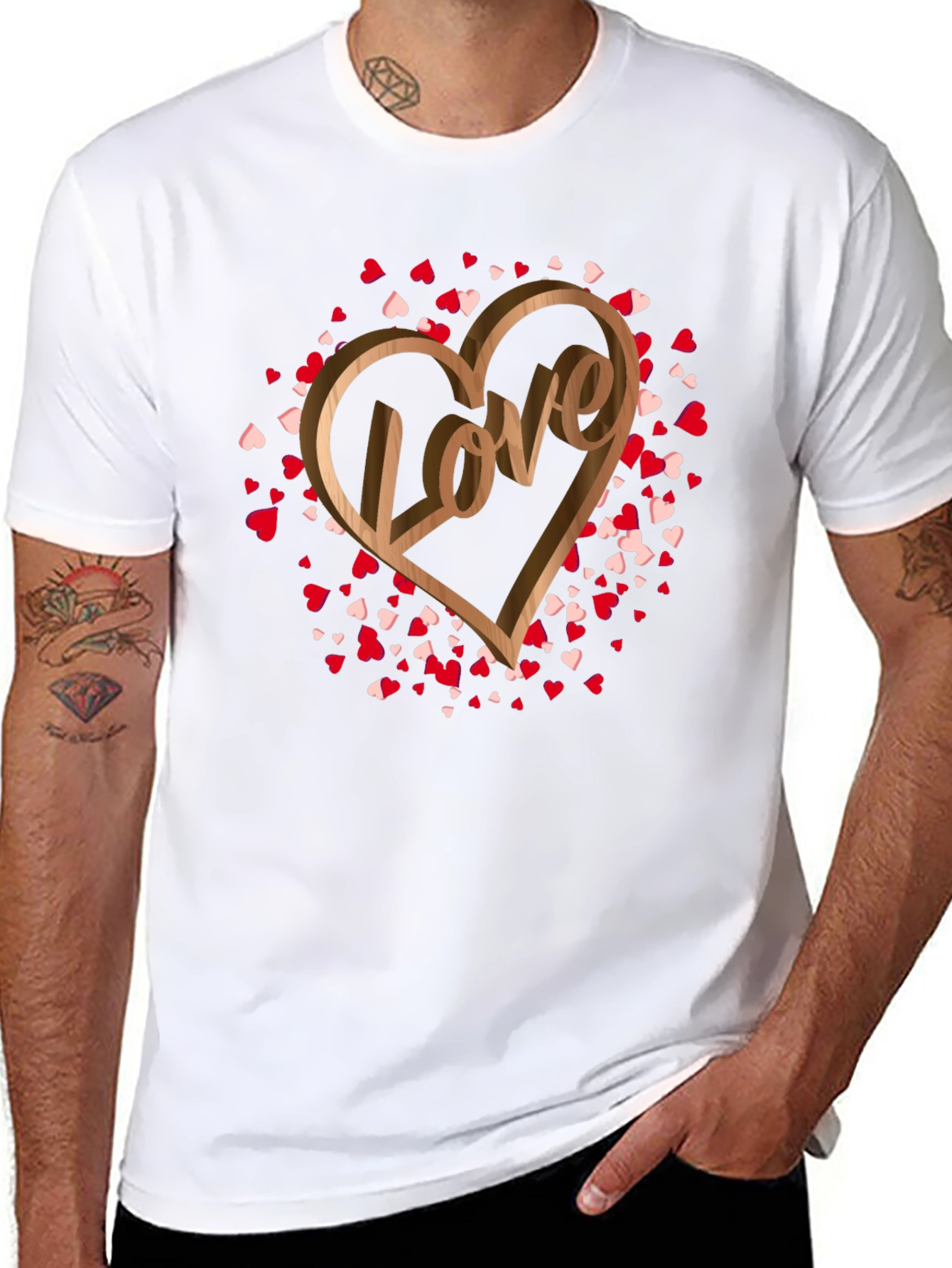 Love Heart Graphic T-Shirt