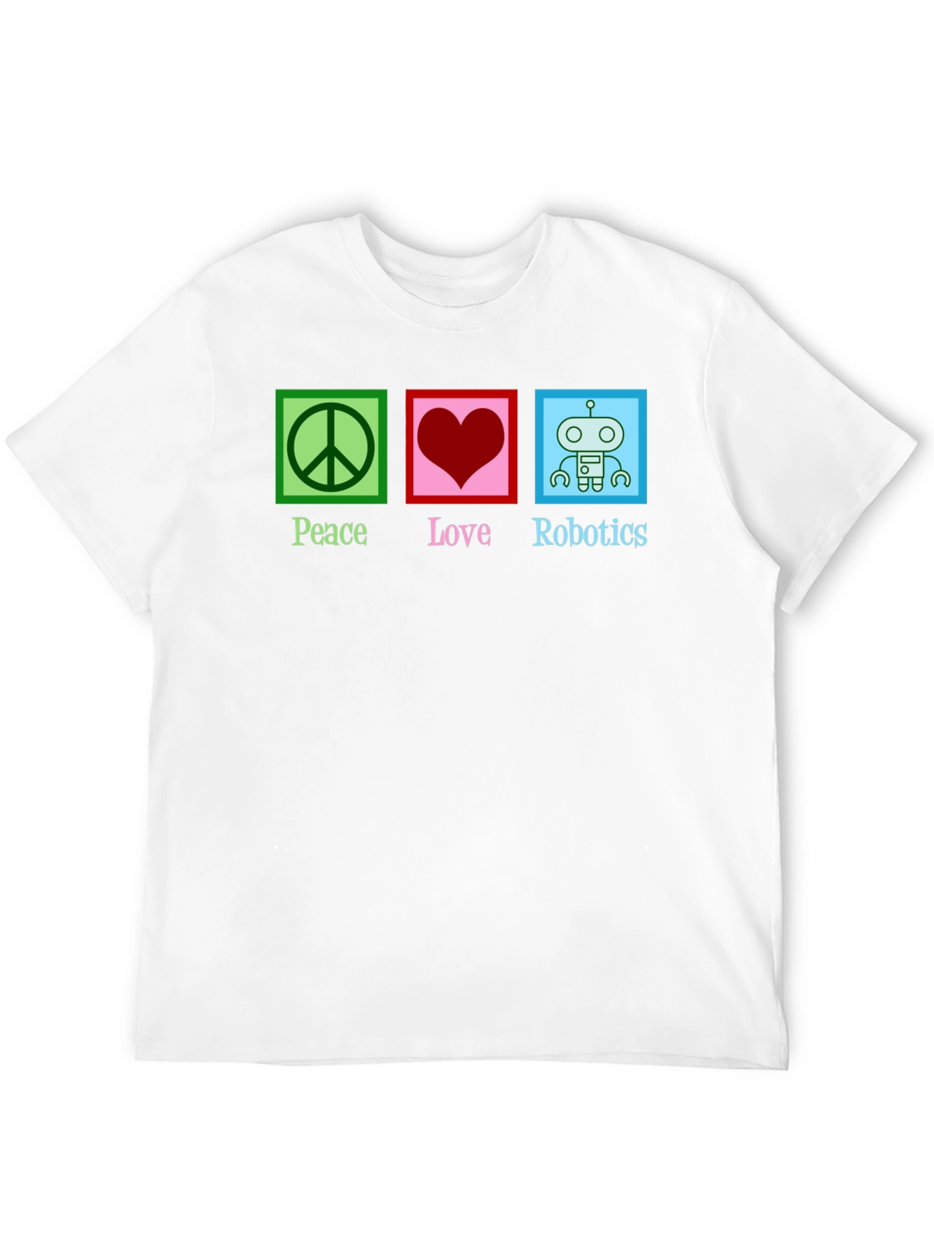 Peace Love Robotics Graphic T-Shirt