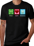 Peace Love Robotics Graphic T-Shirt
