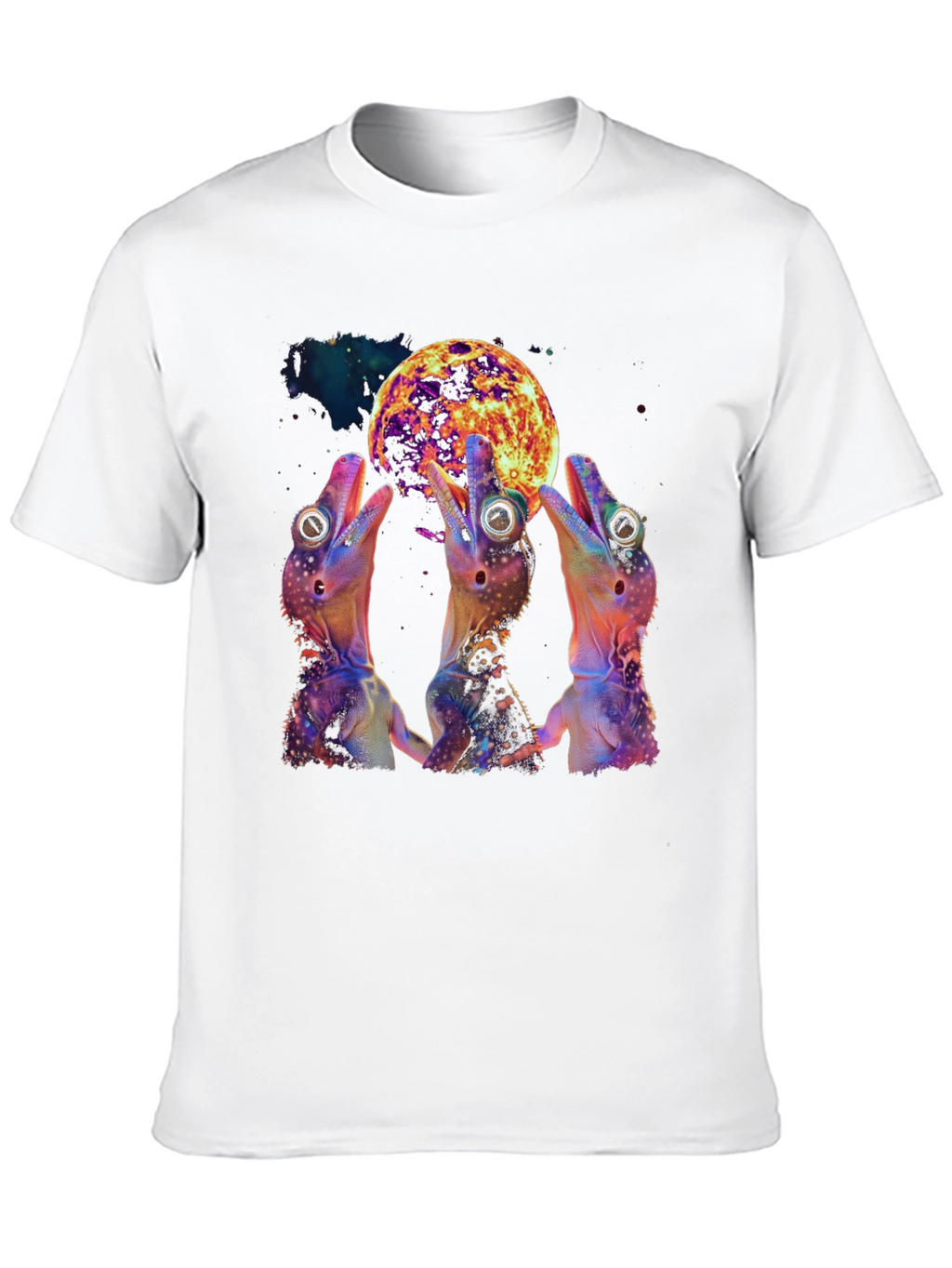 Cosmic Gecko Moon T-Shirt