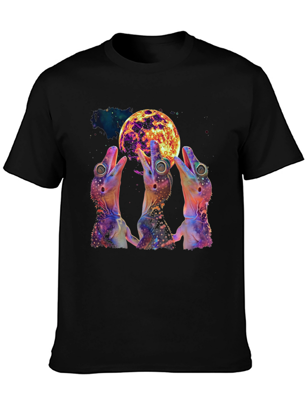 Cosmic Gecko Moon T-Shirt