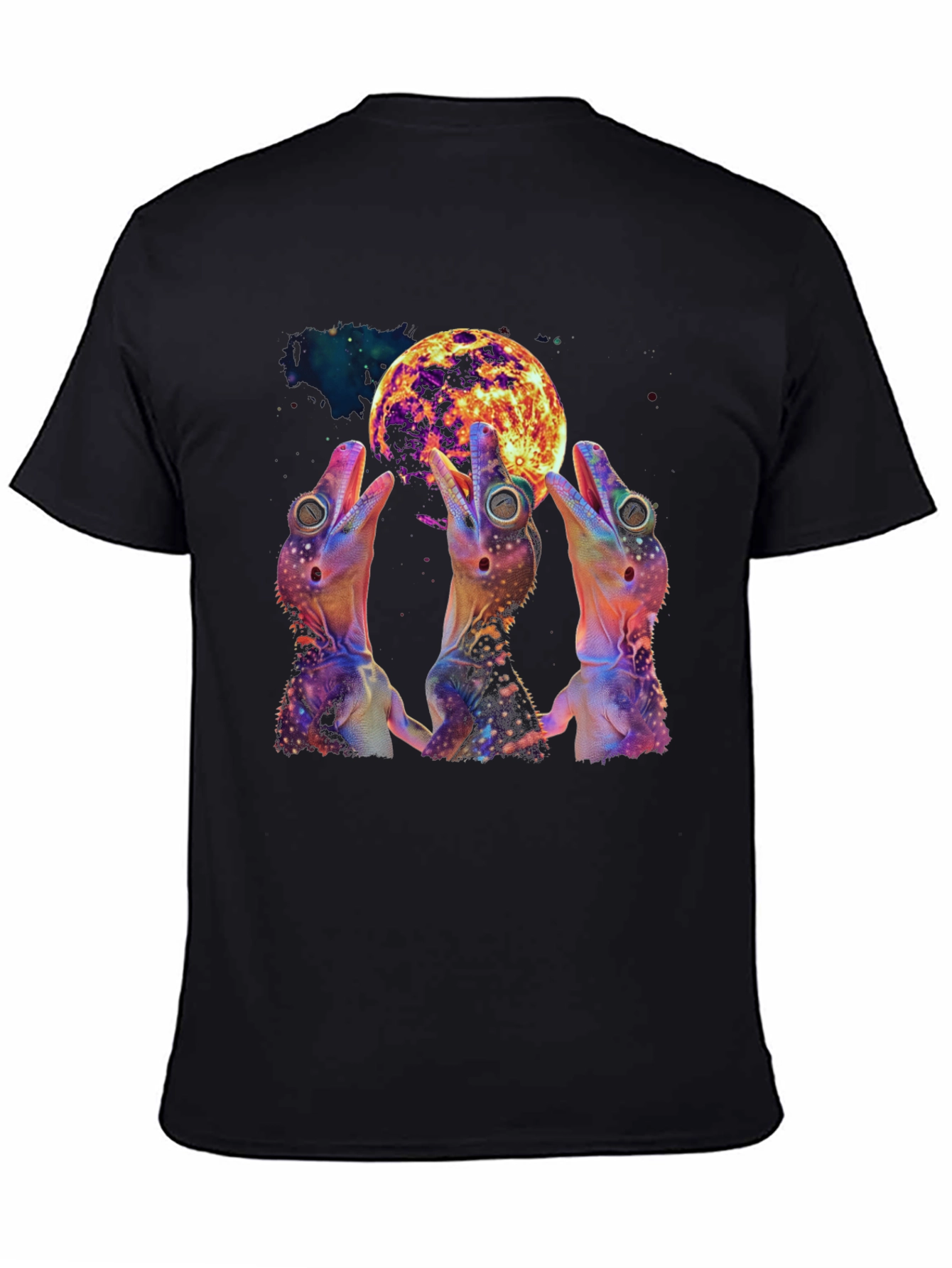 Cosmic Gecko Moon T-Shirt