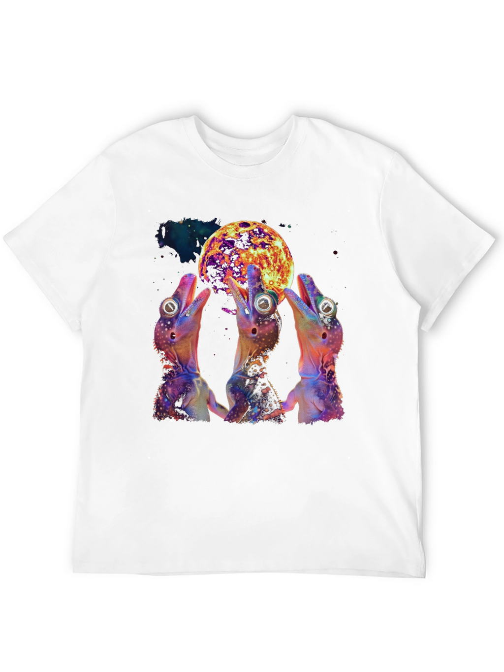 Cosmic Gecko Moon T-Shirt