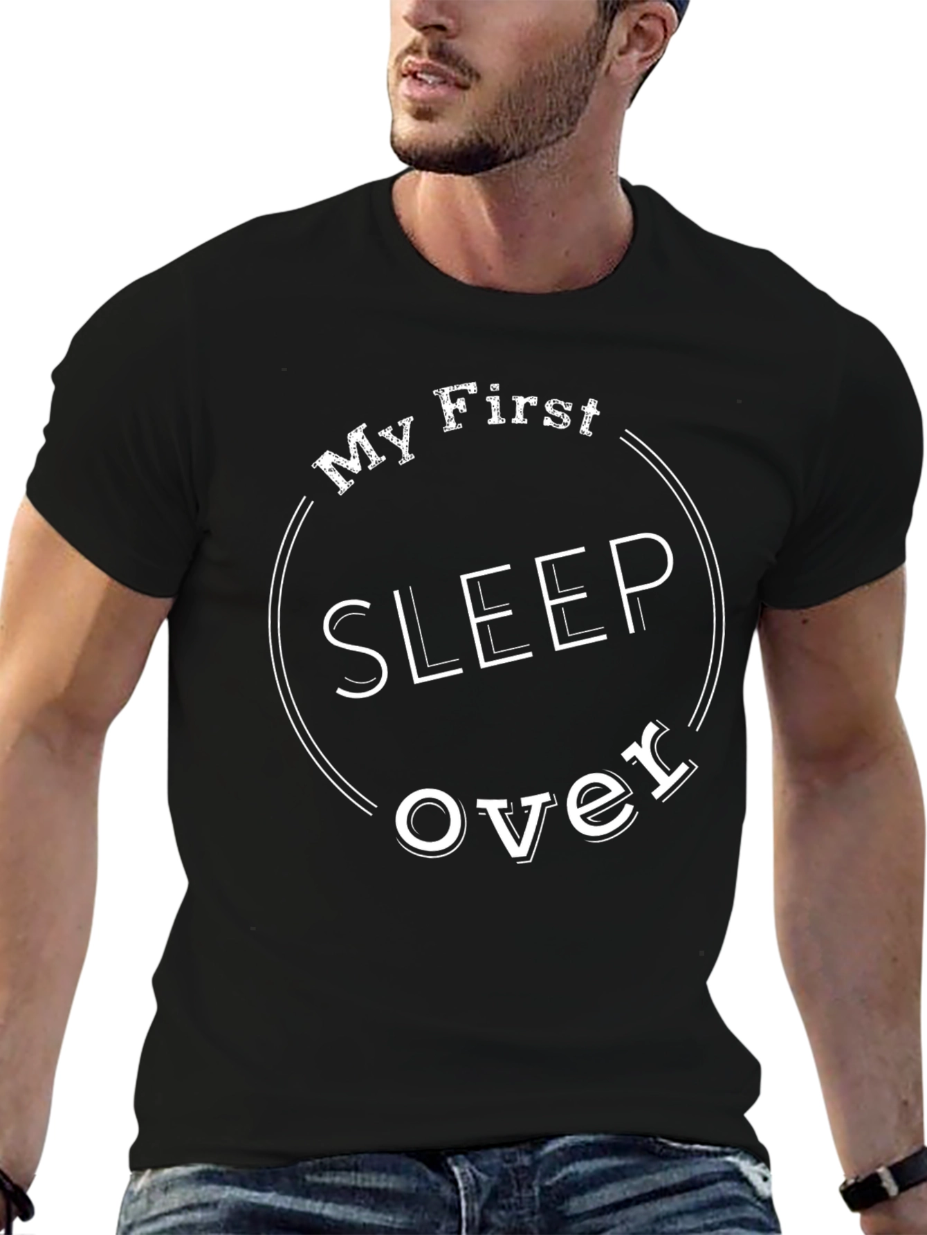 My First Sleepover T-Shirt Funny New Dad Tee