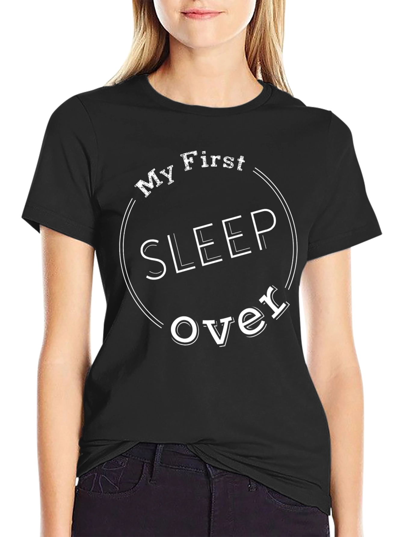 My First Sleepover T-Shirt Funny New Dad Tee