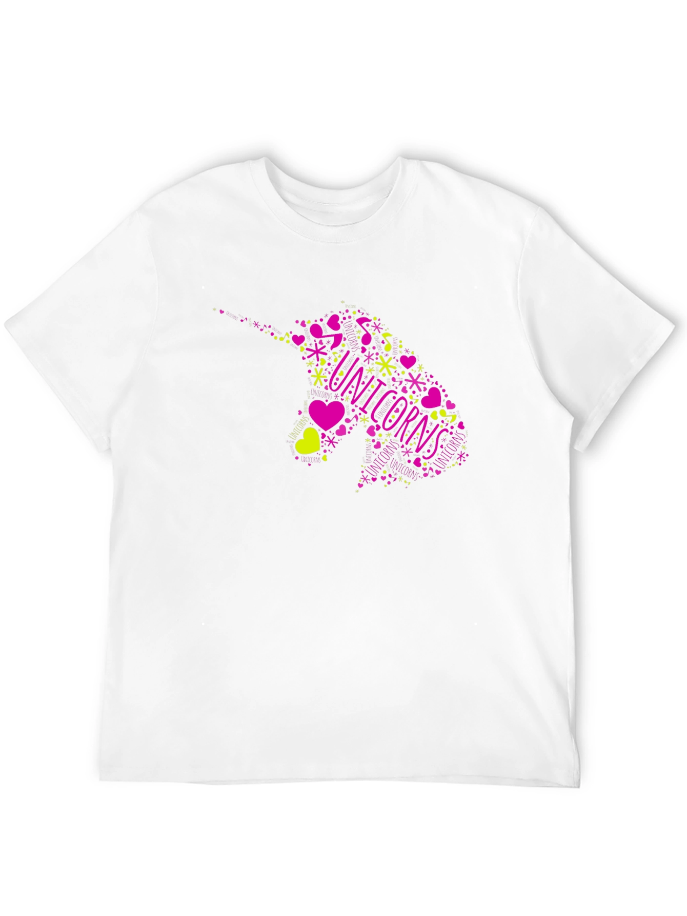 Unicorns Graphic Print Black T-Shirt