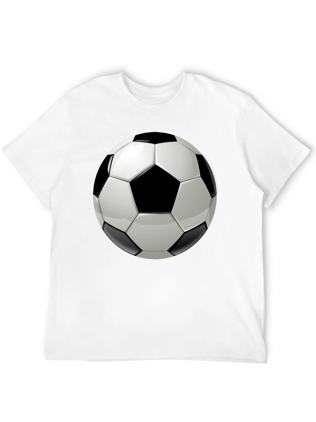 Soccer Ball Graphic Black T-Shirt