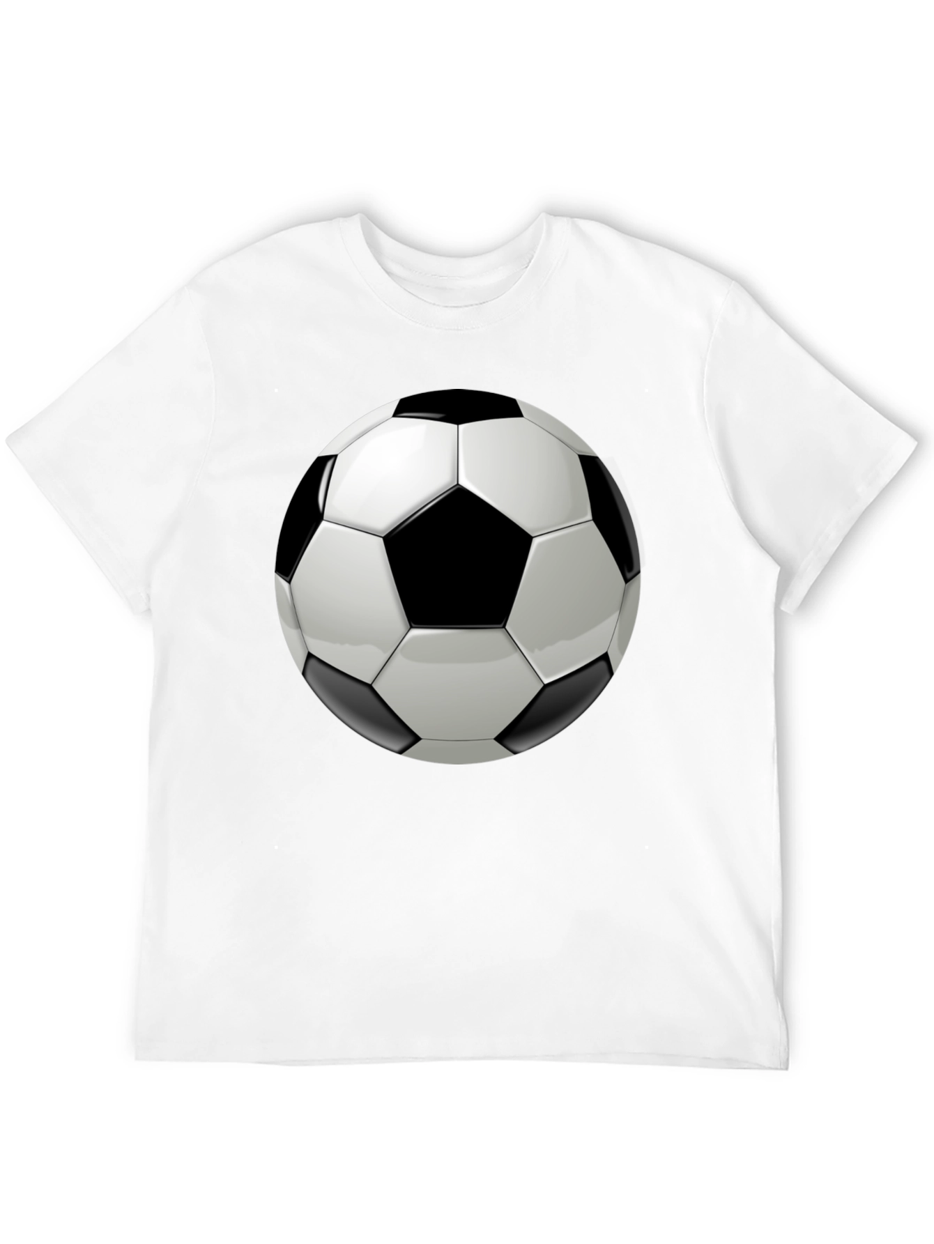 Soccer Ball Graphic Black T-Shirt