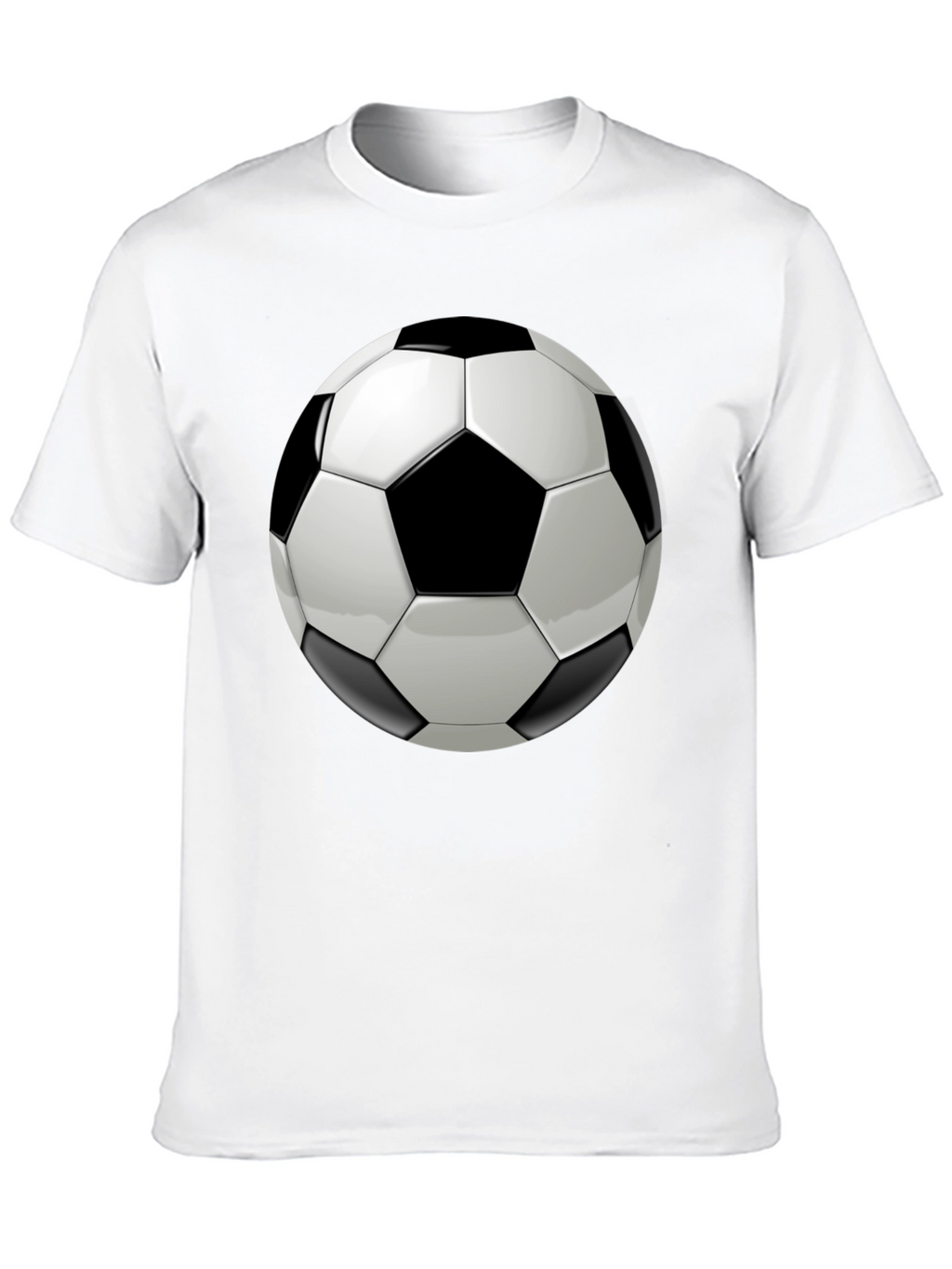 Soccer Ball Graphic Black T-Shirt