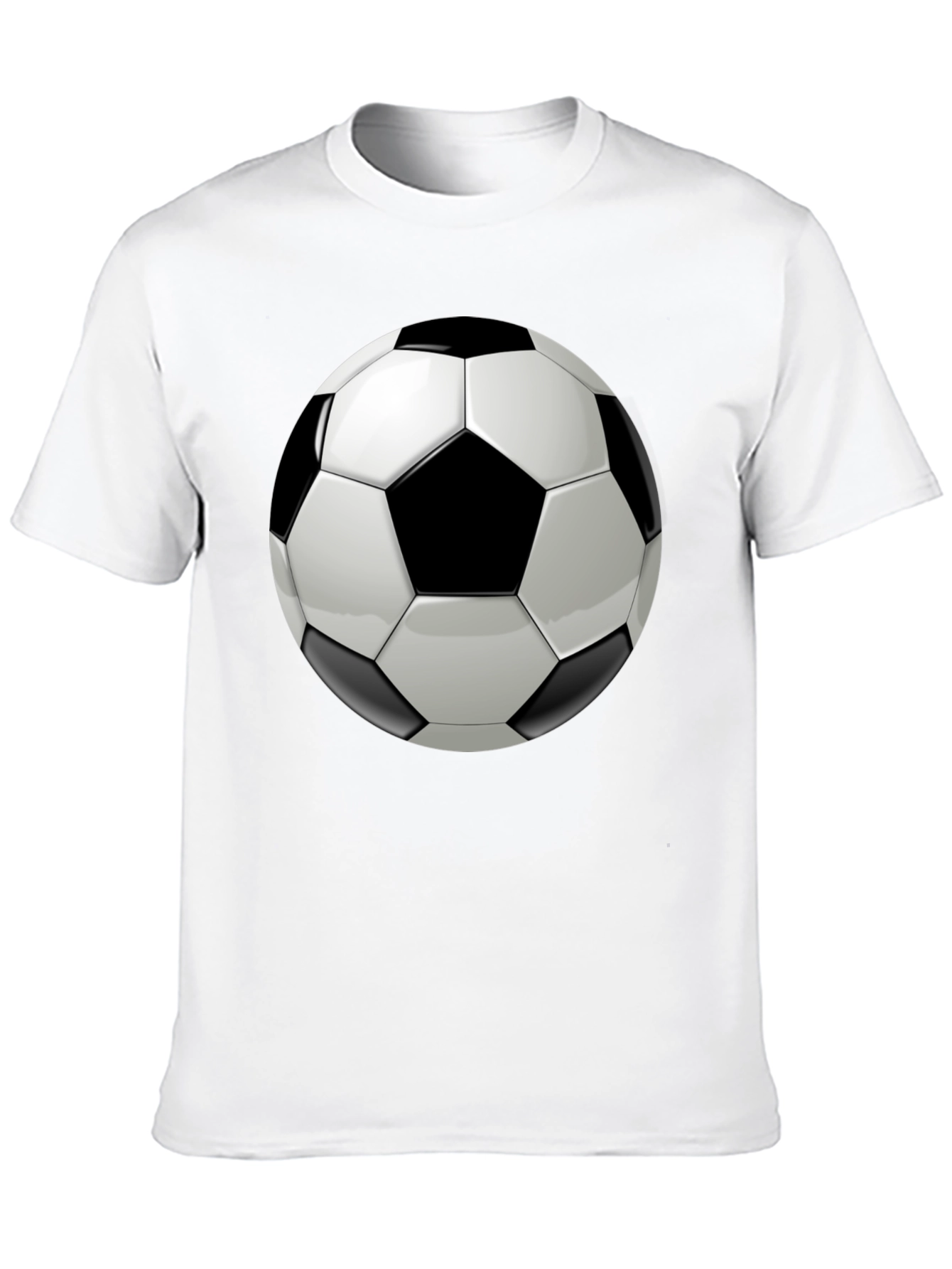 Soccer Ball Graphic Black T-Shirt