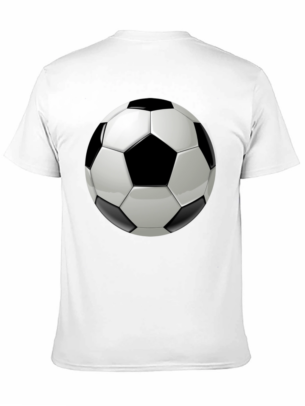 Soccer Ball Graphic Black T-Shirt