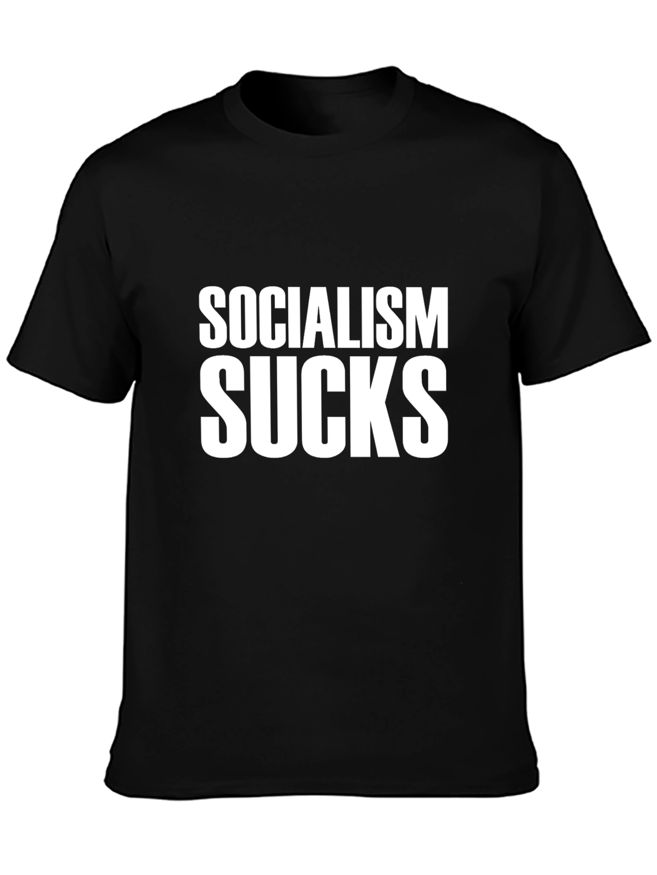 Socialism Sucks Graphic Tee - Black T-Shirt
