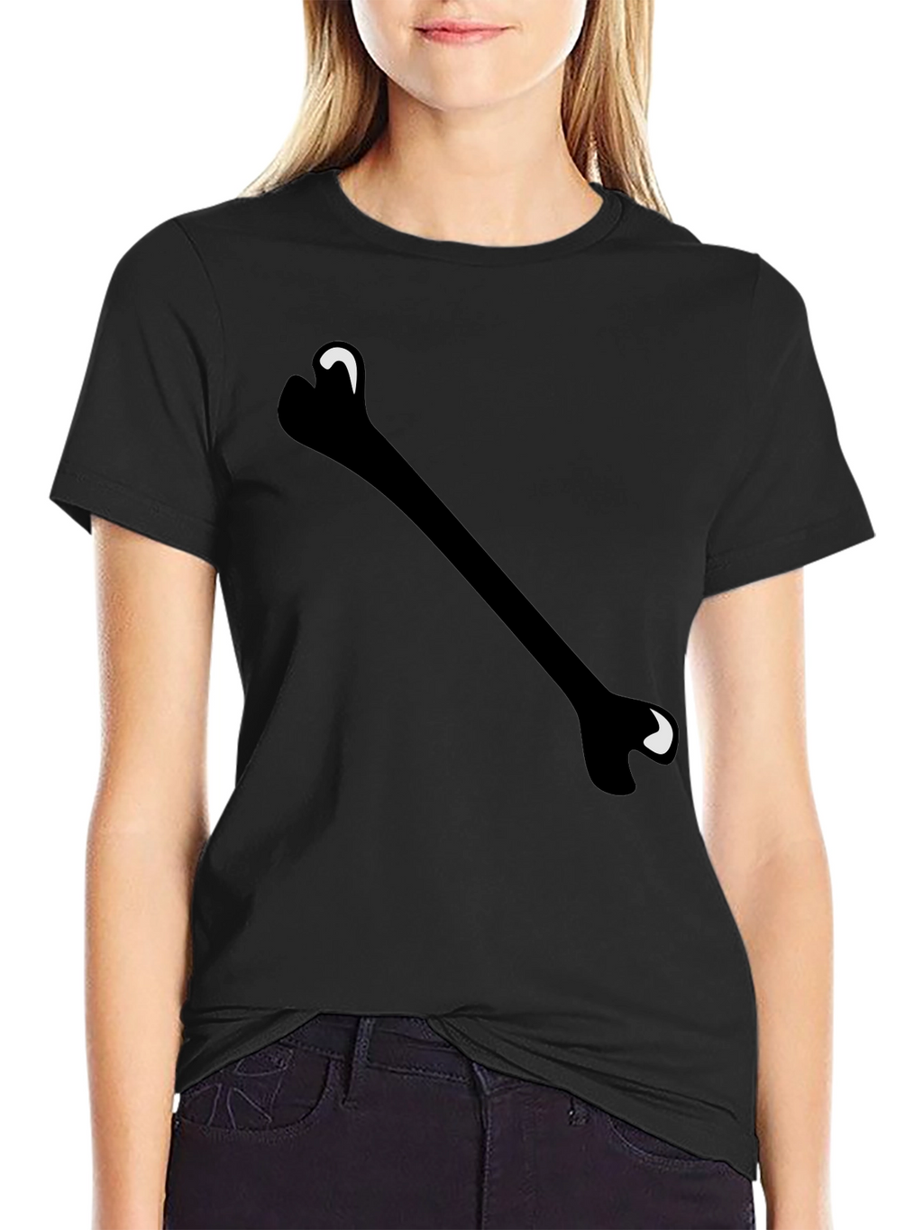 Bone Graphic Black T-Shirt