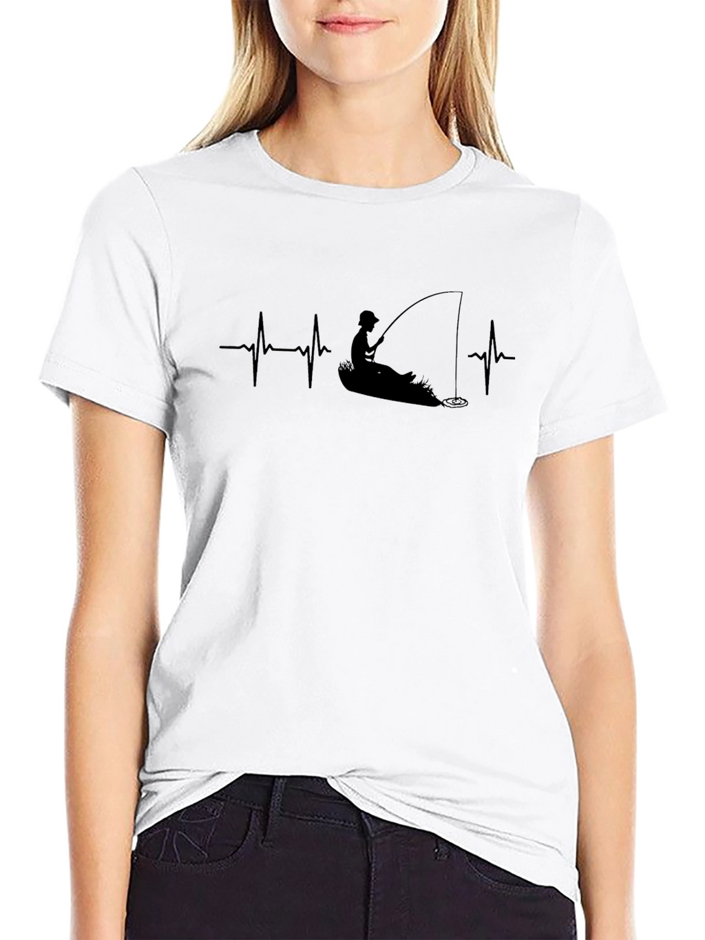 Fishing Heartbeat T-Shirt - Anglers Passion