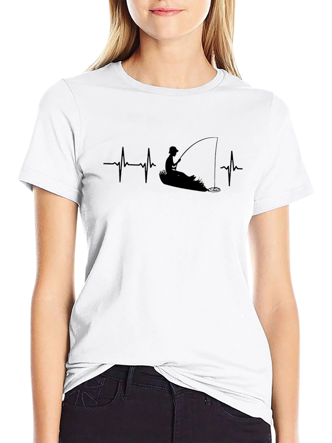 Fishing Heartbeat T-Shirt - Anglers Passion
