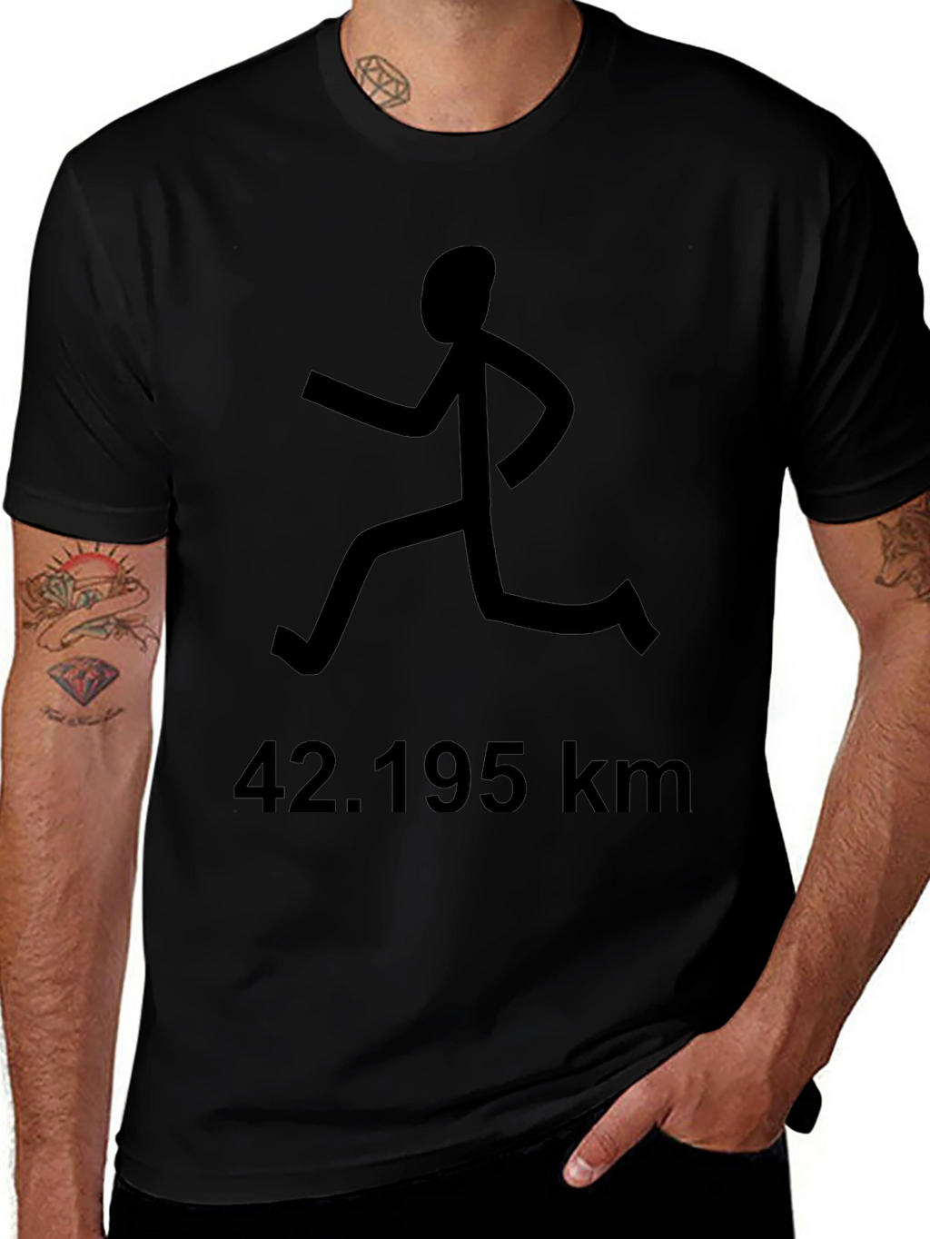 Marathon Runner T-Shirt - 42.195 km Distance