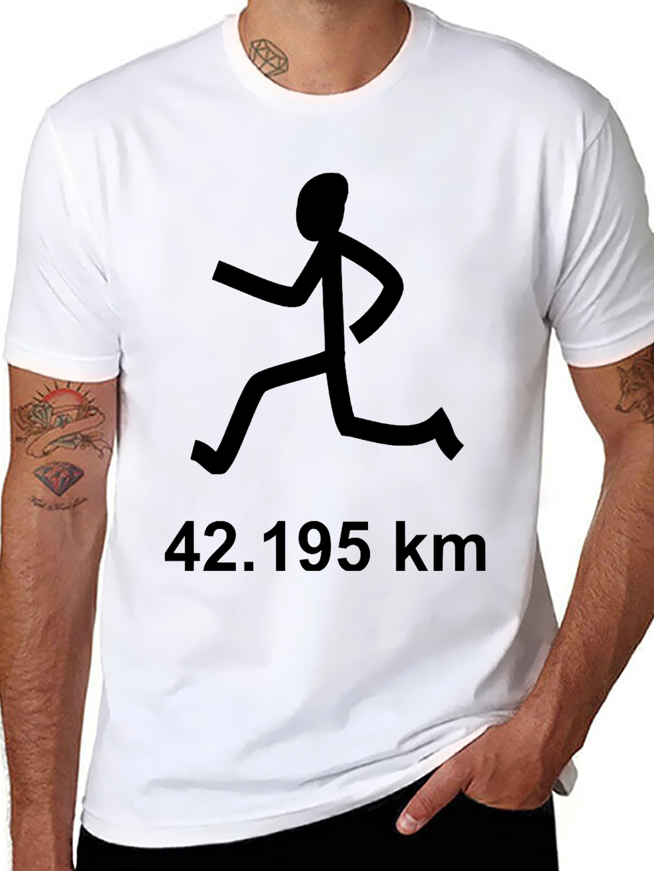 Marathon Runner T-Shirt - 42.195 km Distance