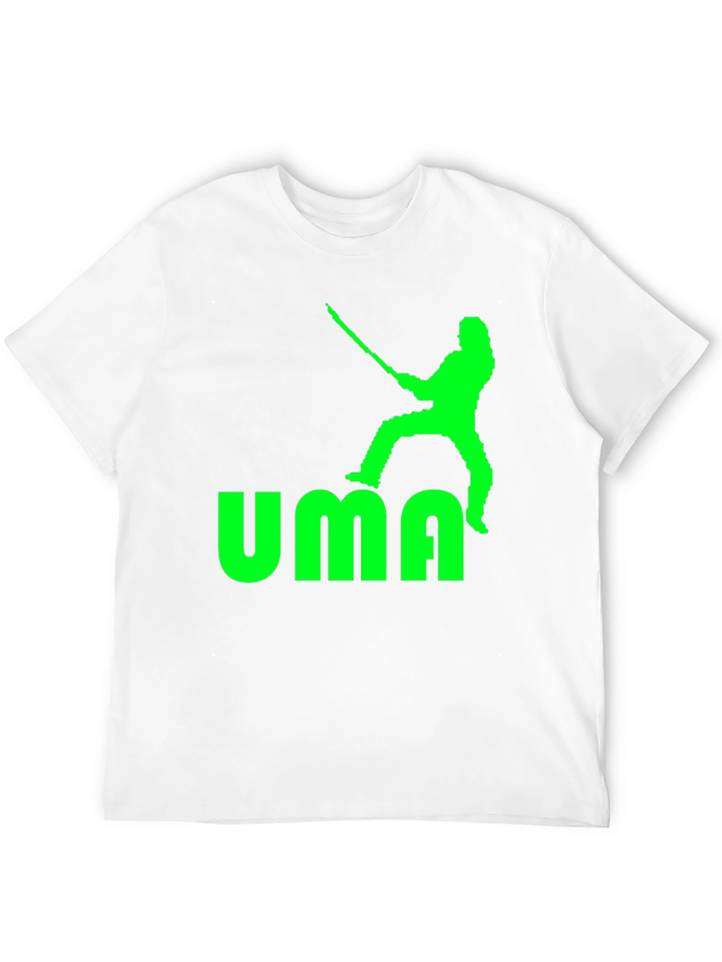 UMA T-Shirt - Black with Green Graphic Print
