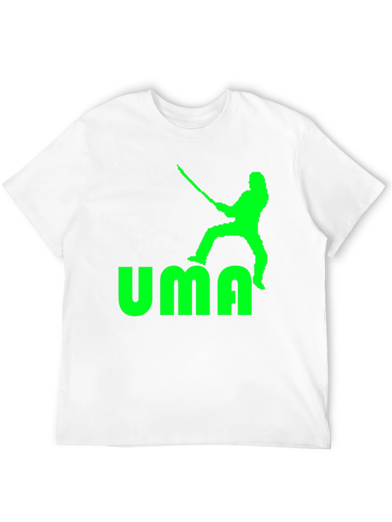 UMA T-Shirt - Black with Green Graphic Print