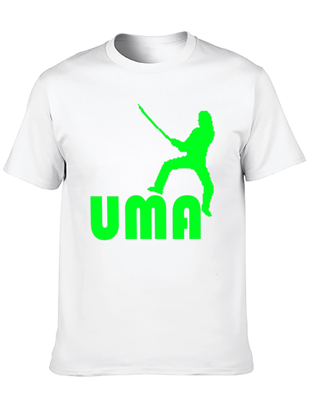UMA T-Shirt - Black with Green Graphic Print