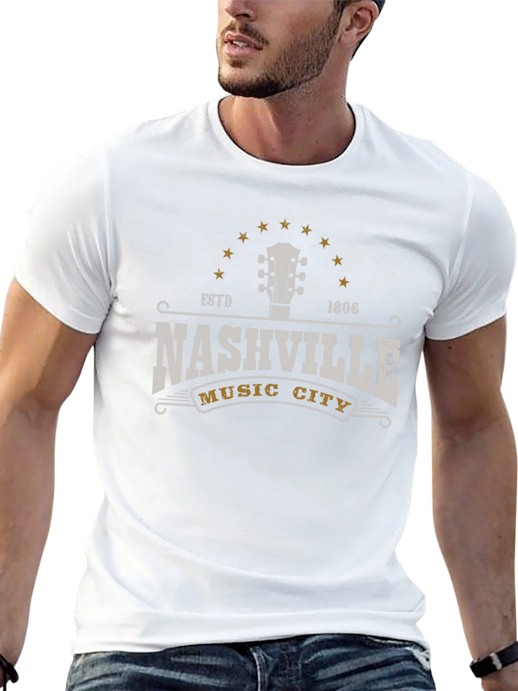 Nashville Music City Graphic T-Shirt