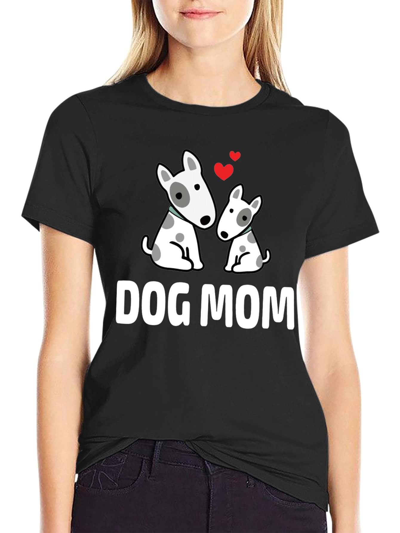 Dog Mom T-Shirt Cute Bull Terrier Gift