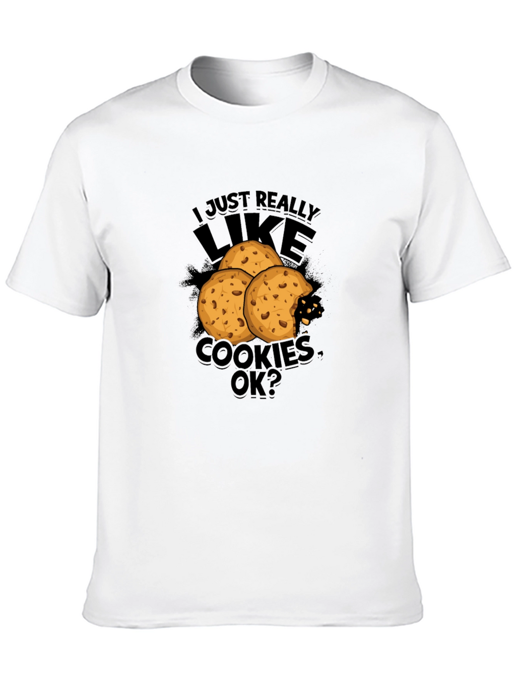 Cookie Lover Graphic Tee - Black T-Shirt