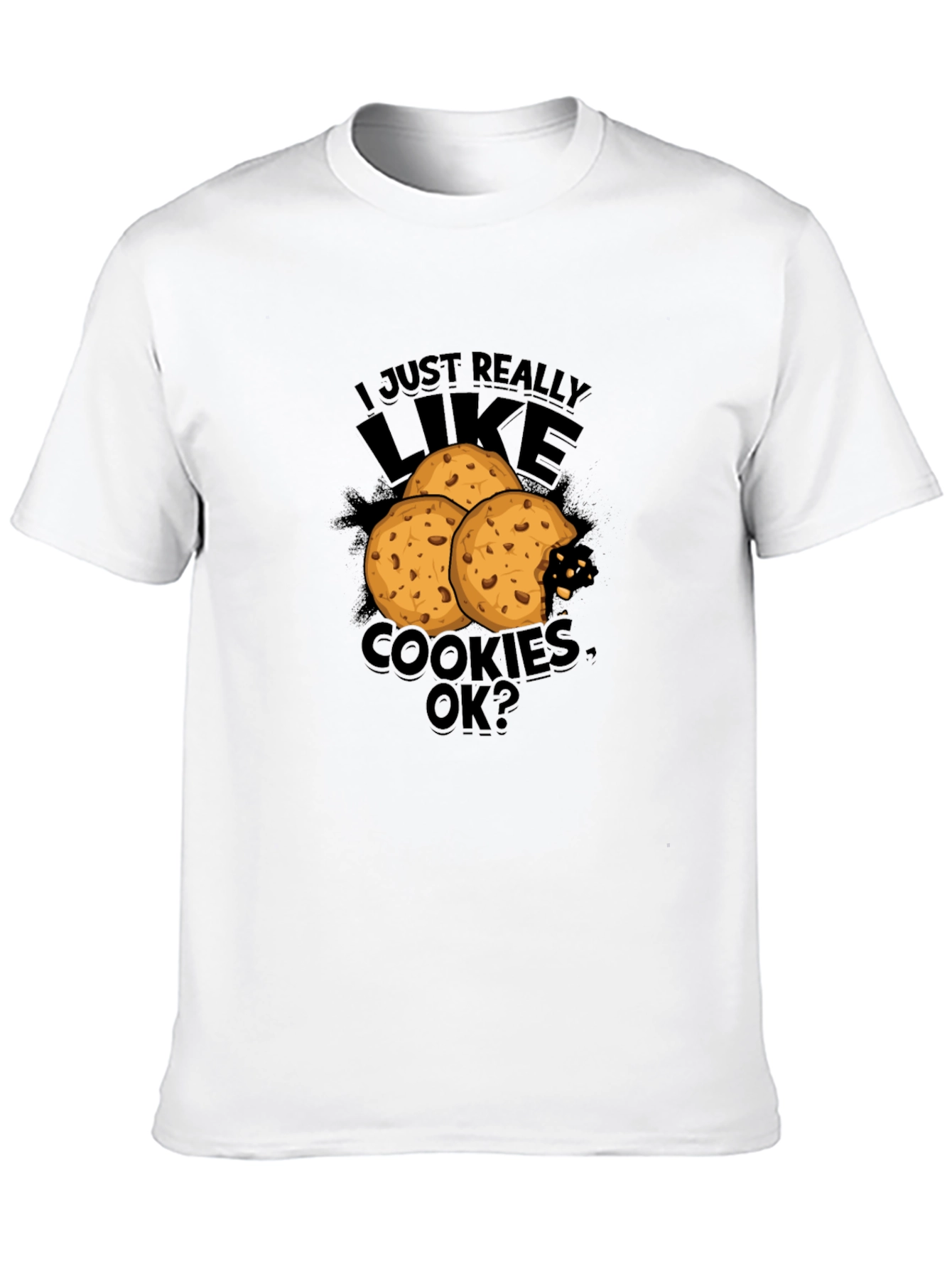 Cookie Lover Graphic Tee - Black T-Shirt