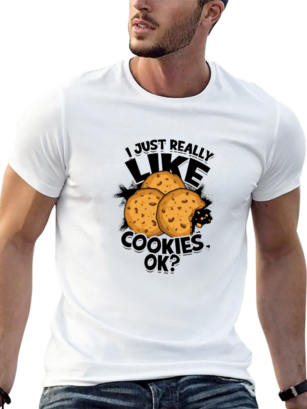 Cookie Lover Graphic Tee - Black T-Shirt