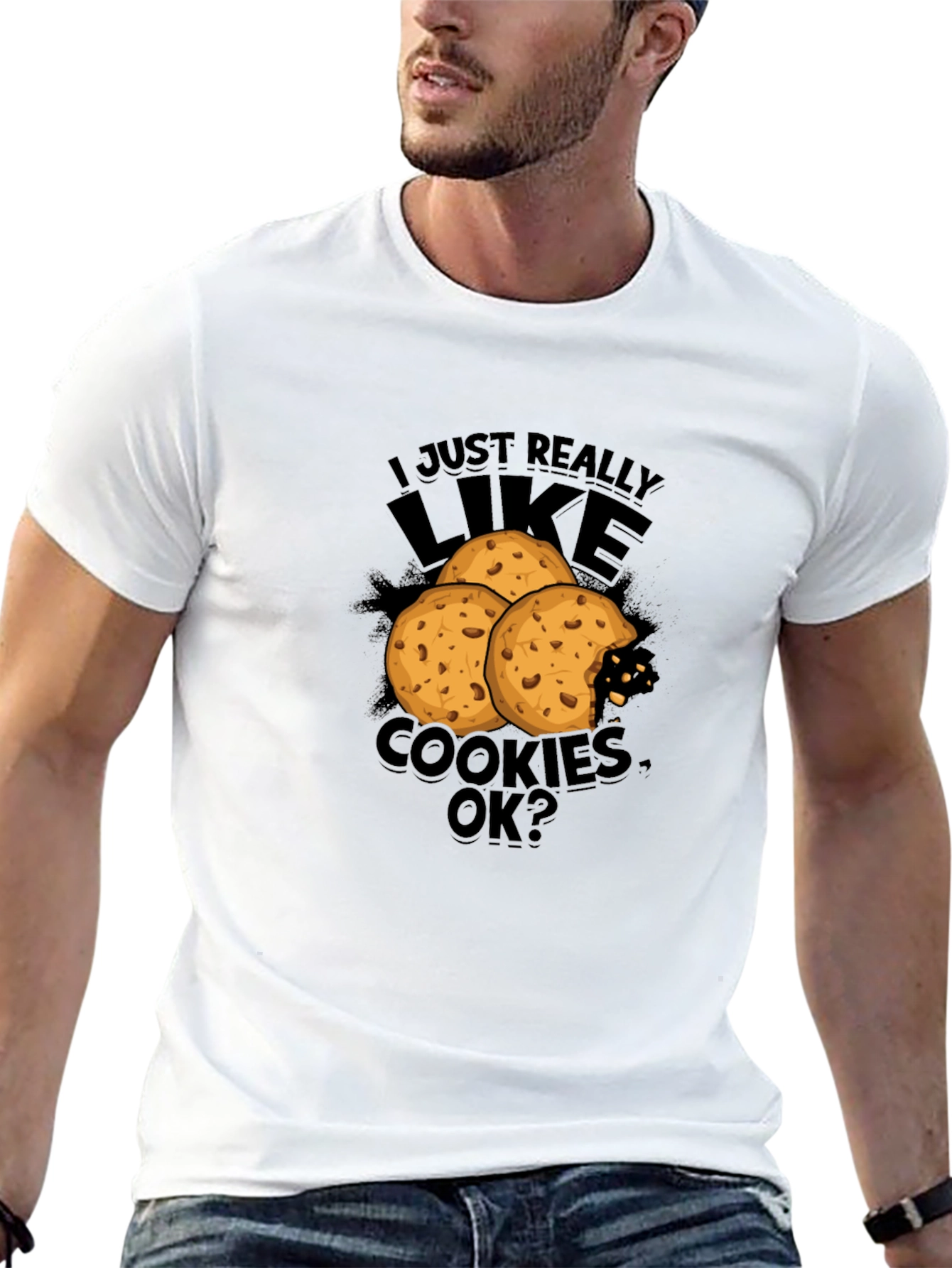 Cookie Lover Graphic Tee - Black T-Shirt