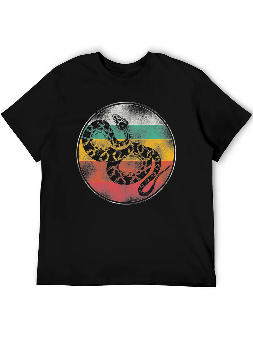 Retro Snake Graphic T-Shirt - Cool Animal Tee