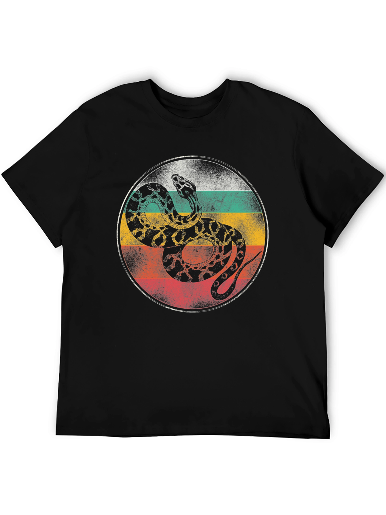 Retro Snake Graphic T-Shirt - Cool Animal Tee