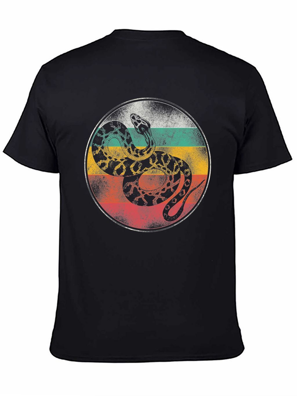 Retro Snake Graphic T-Shirt - Cool Animal Tee