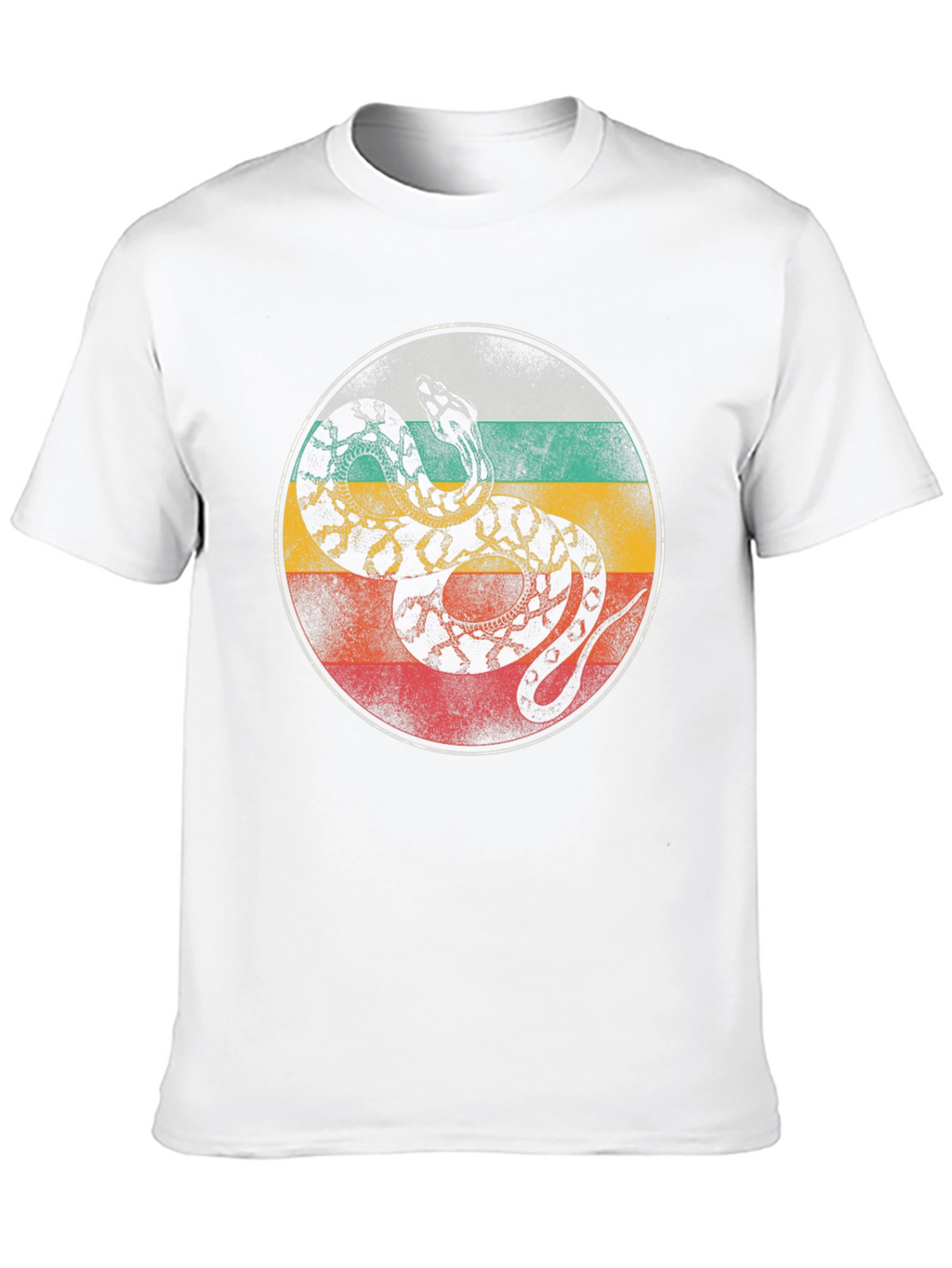 Retro Snake Graphic T-Shirt - Cool Animal Tee
