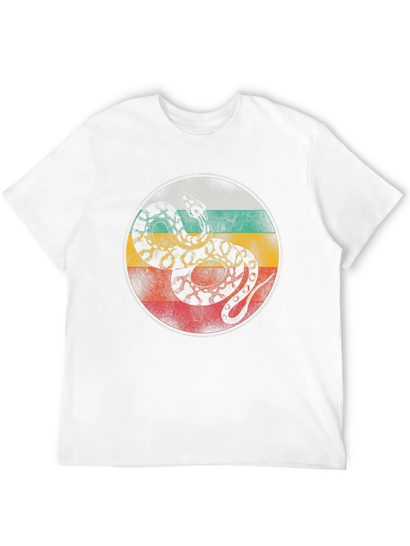 Retro Snake Graphic T-Shirt - Cool Animal Tee