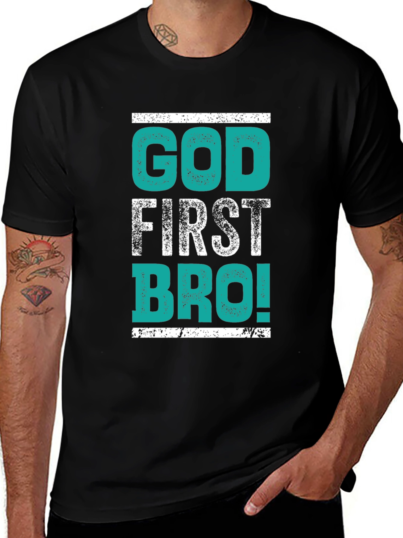 God First Bro! Graphic T-Shirt