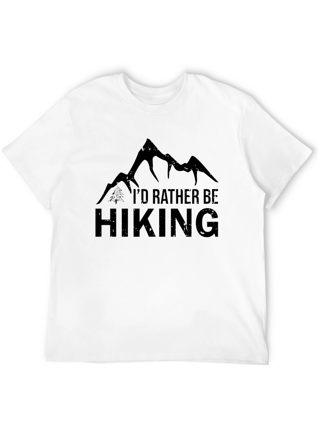 Hiking Enthusiast Graphic Tee - Black