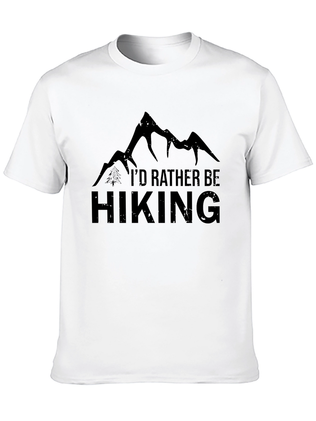 Hiking Enthusiast Graphic Tee - Black