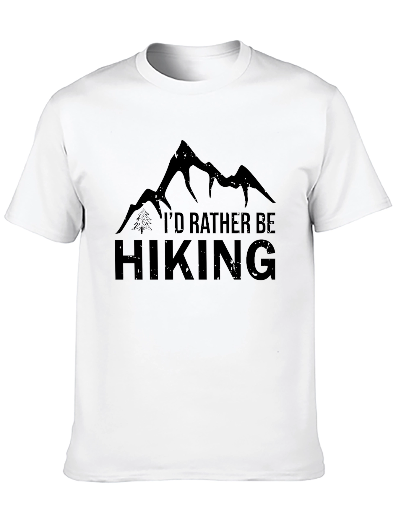 Hiking Enthusiast Graphic Tee - Black