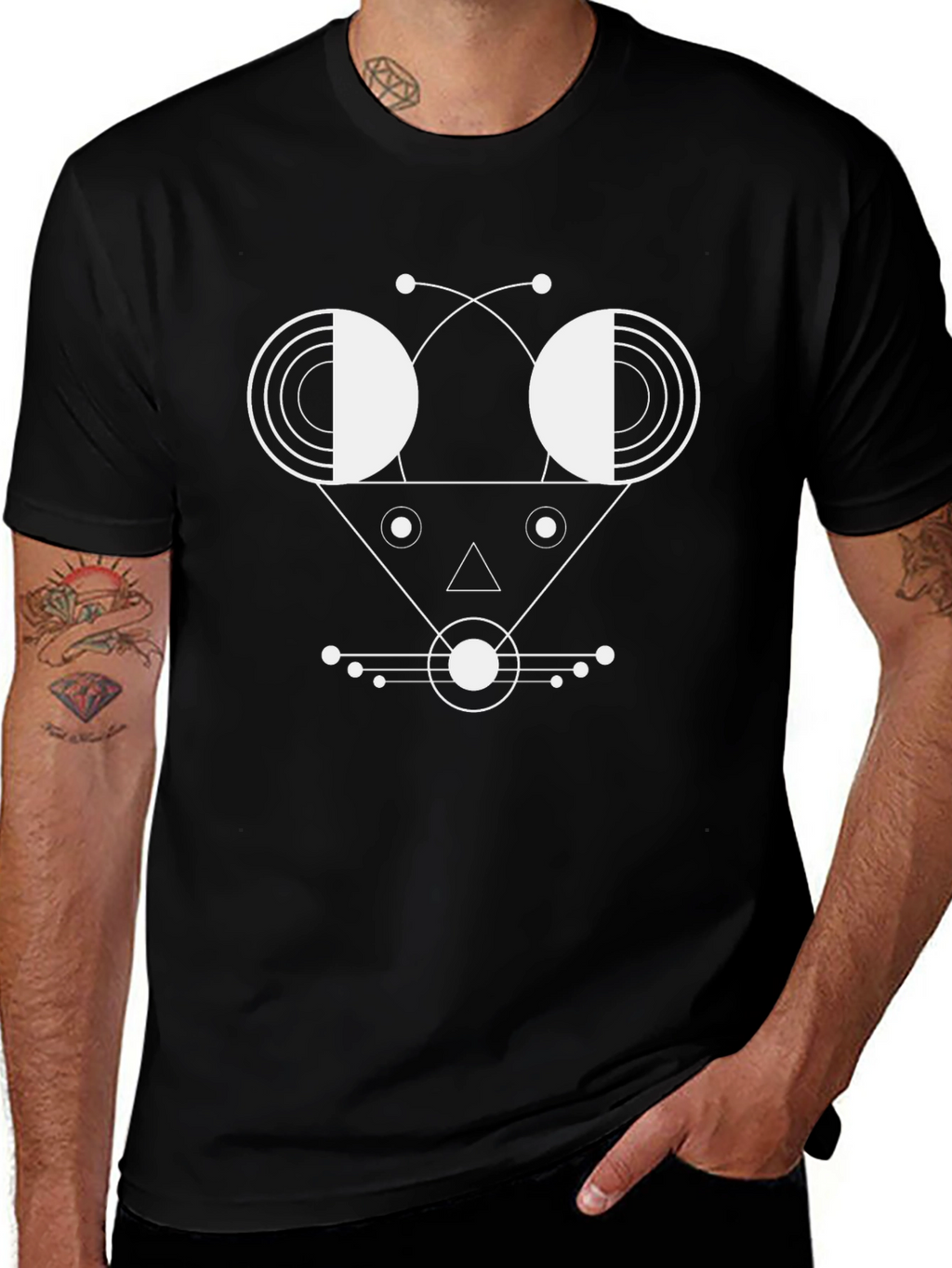 Abstract Geometric Graphic Tee