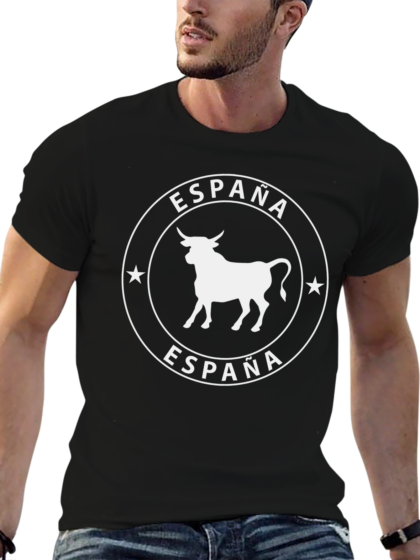España Bull Graphic Tee - Black
