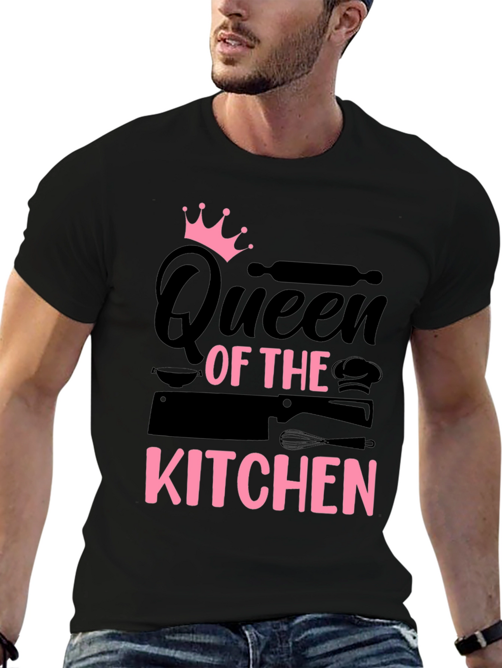 Queen of the Kitchen Black T-Shirt